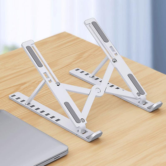 Plastic Foldable & Portable Laptop Stand | Adjustable Ergonomic Design for Comfort & Cooling