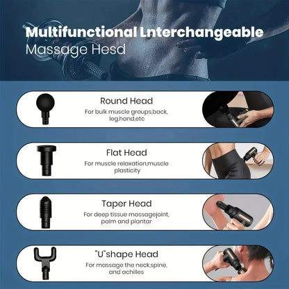 Portable Deep Tissue Massage Gun | Adjustable Speeds | Lightweight & Quiet