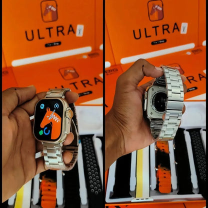 Ultra 7-in-1 Smartwatch with 7 Interchangeable Straps | Bluetooth Calling & Fitness Tracking