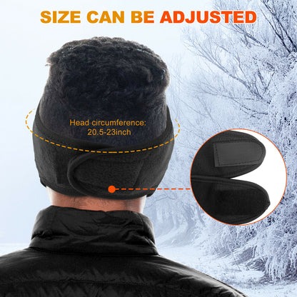 Black Windproof Winter Full Face Mask with Anti-Dust & Anti-Fog Goggles